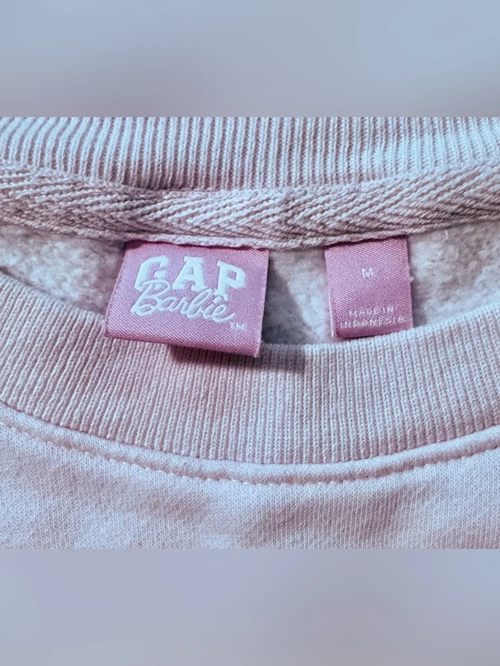 GAP Girls Barbie Pale Pink Sweatshirt Medium